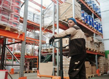 warehouse pallet jack