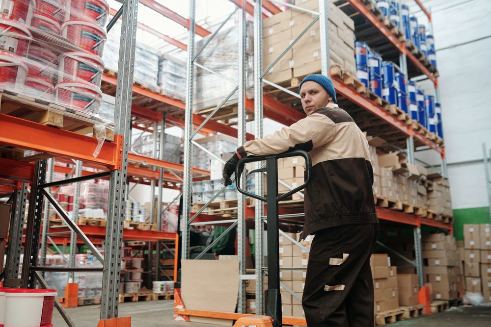 warehouse pallet jack